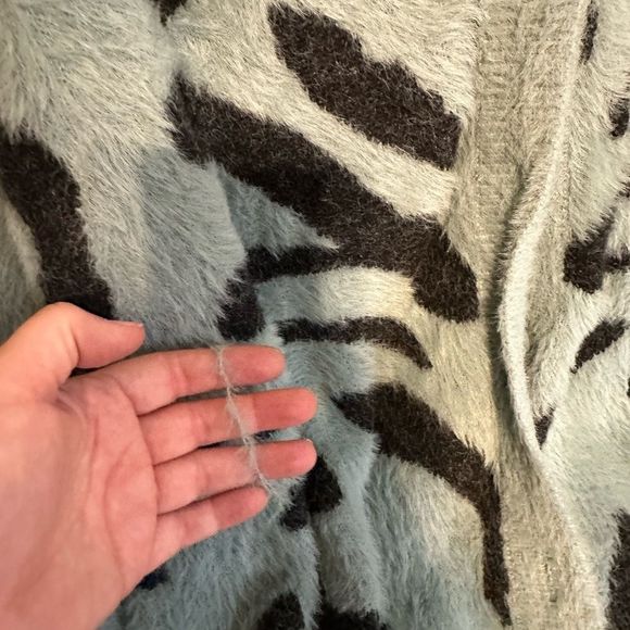 Cider curve plus animal print vneck cardigan - Picture 4 of 4